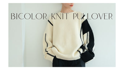 BICOLOR KNIT PULLOVER