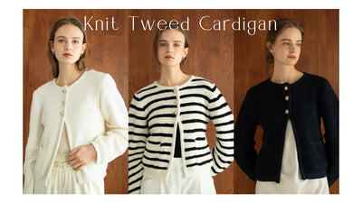 KNIT TWEED CARDIGAN FOR VERY STORE